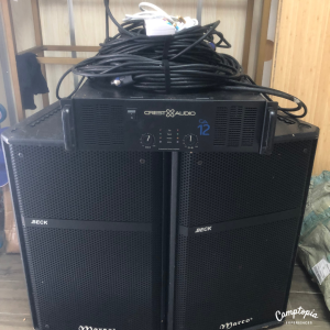 EAV005 – 2 x Power Speakers with 1 x Amp