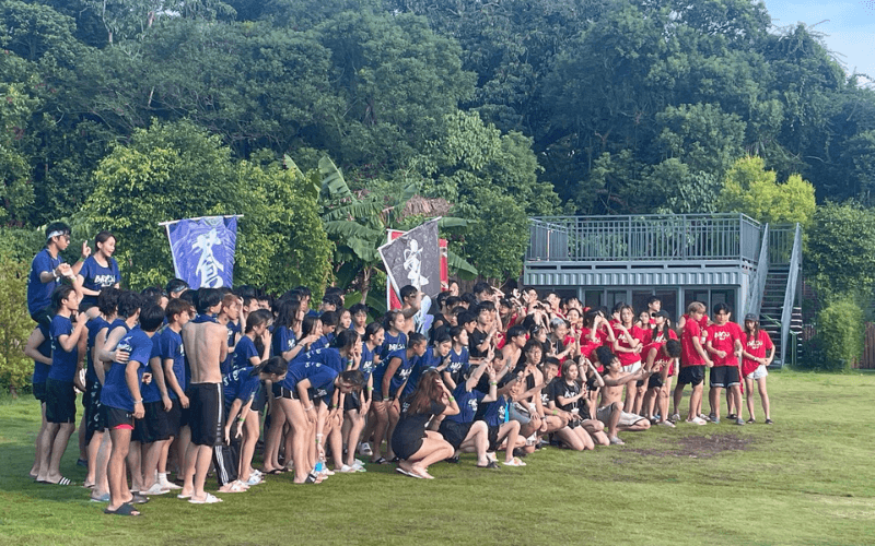 University students at Camptopia orientation camp